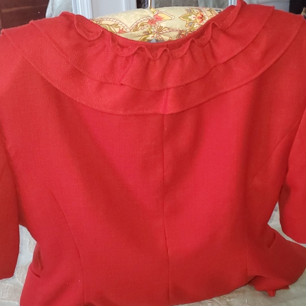 Red Ruffle jacket - Picture 5 of 6